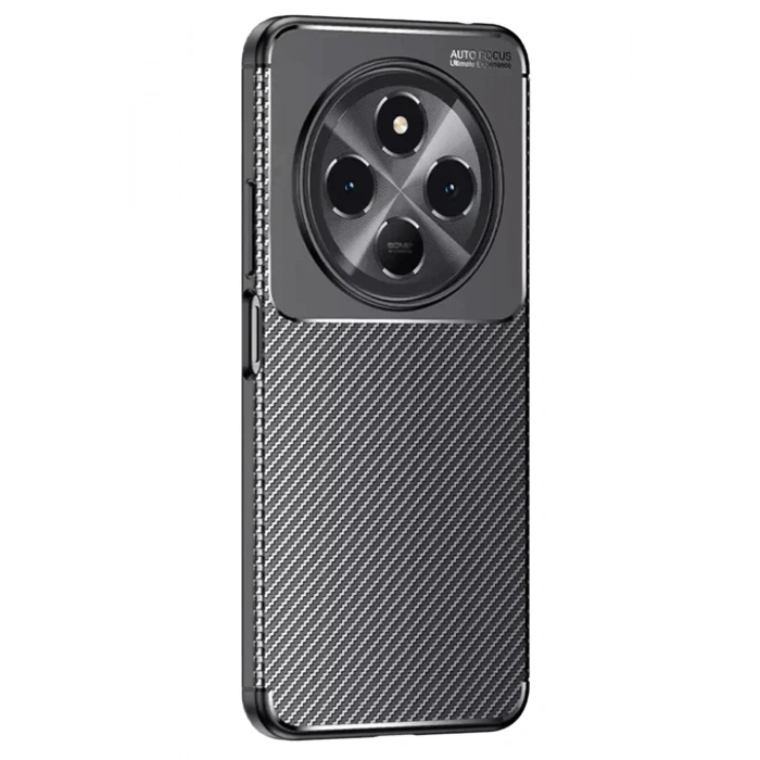 Durukar®  Tecno Spark 30C Kılıf Auto Focus Karbon Kapak - Siyah