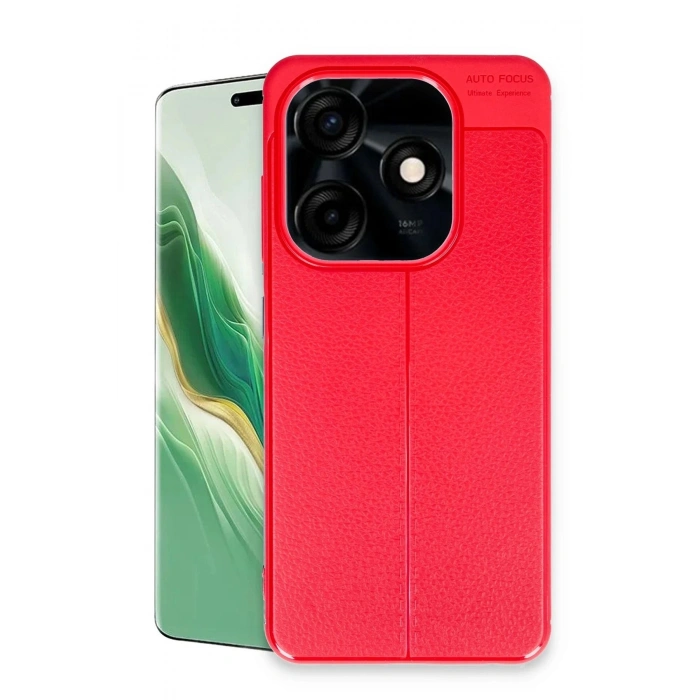 Durukar®  Tecno Spark Go 2024 Kılıf Auto Focus Kapak - Kırmızı