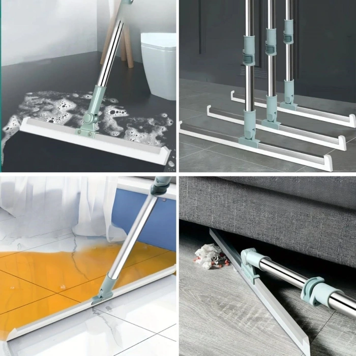 Durukar® Teleskopik Oynar Başlıklı Cam,Zemin Silme Aparatı Çekçek