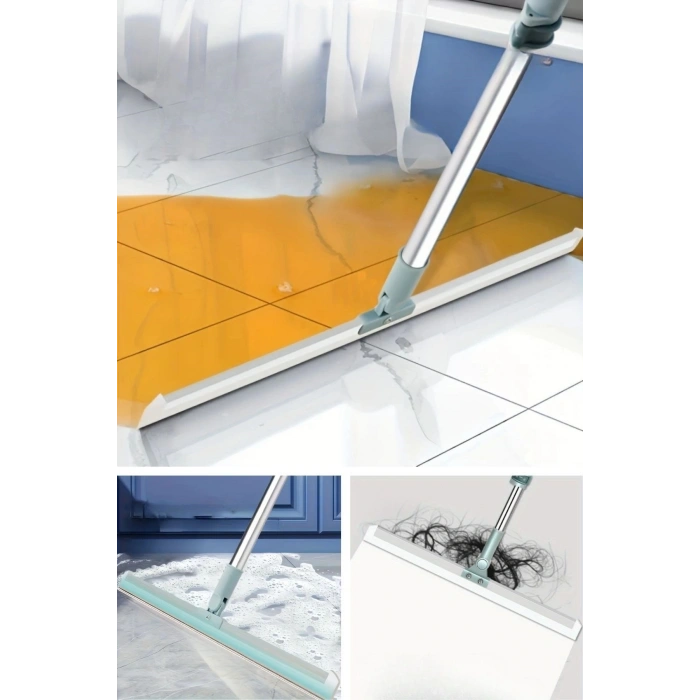 Durukar® Teleskopik Oynar Başlıklı Cam,Zemin Silme Aparatı Çekçek