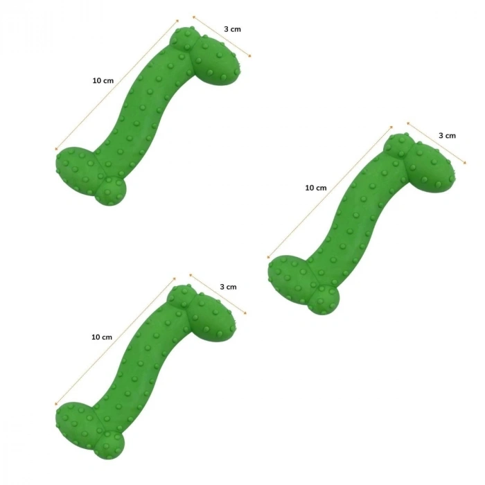 Durukar® Tiny Kemik Oyuncağı Tırtıklı Yüzey Küçük Kemik Plastik Köpek Oyuncağı