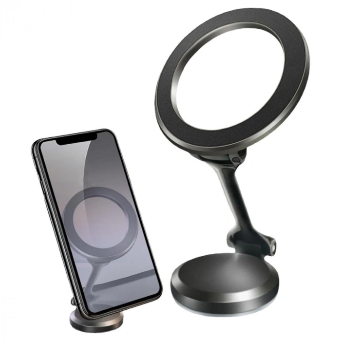 Durukar® Tüm Telefonlarla Uyumlu Manyetik Araç Telefonu Tutacağı Katlanır 360 Derece Dönen Telefon Standı