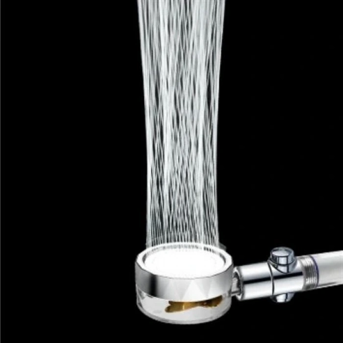 Durukar® Turbo Pervaneli ve Filtreli Su Tasarruflu 360 Derece Dönebilen Tazyikli Duş Başlığı