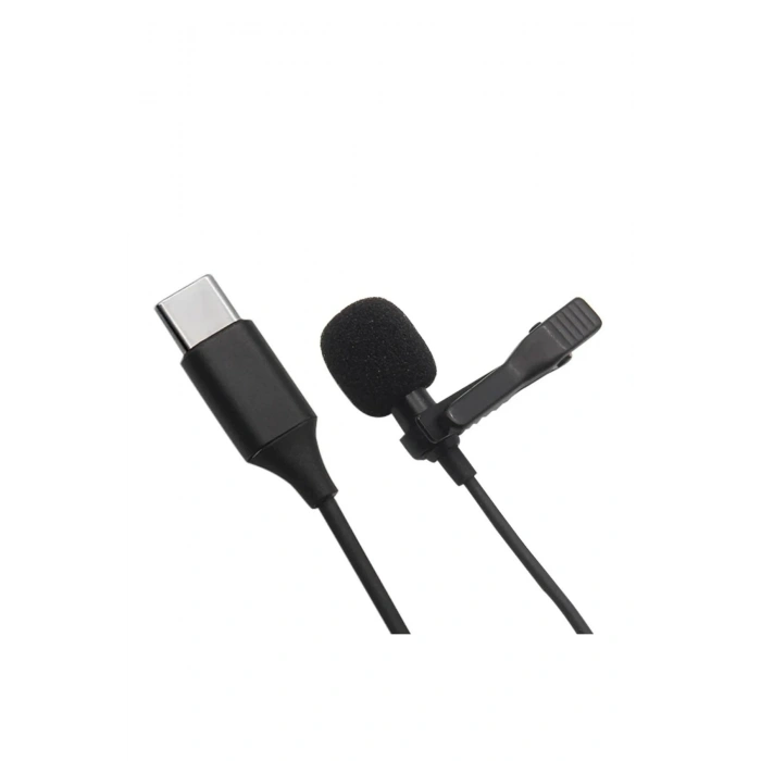 Durukar®  Type-C 2 Metre Double Mikrofon - Siyah