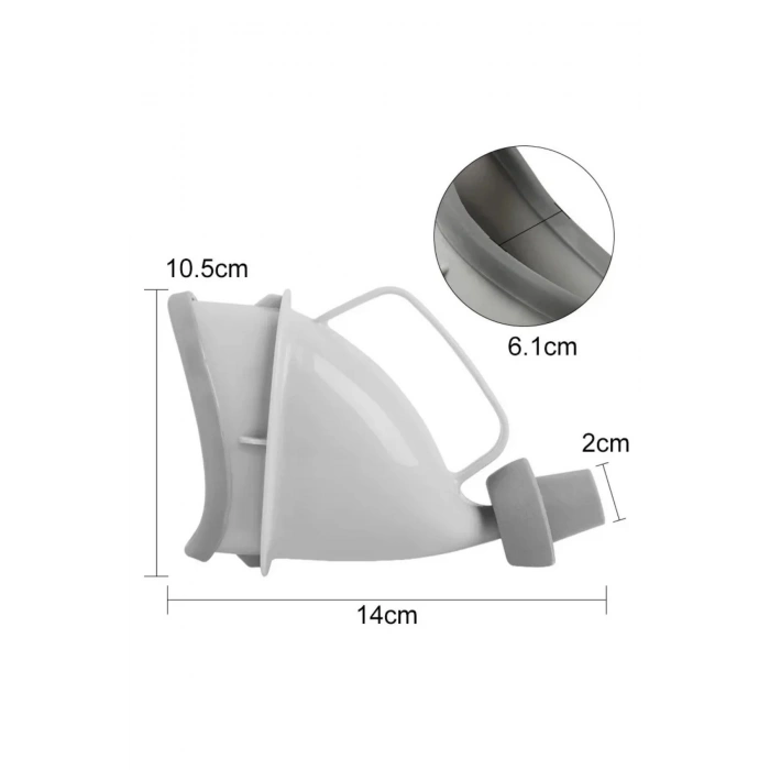 Durukar® Unisex Taşınabilir Hijjenik Seyahat Tuvalet Aparatı Seyahat Tuvalet Hunisi