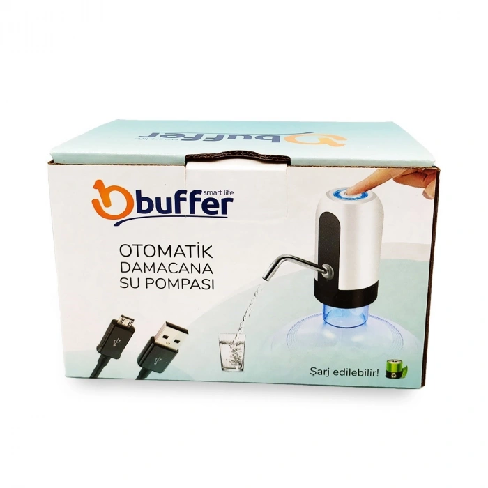 Durukar® Usb ile Şarj Edilebilir Elektrikli  Otomatik Damacana Su Pompası