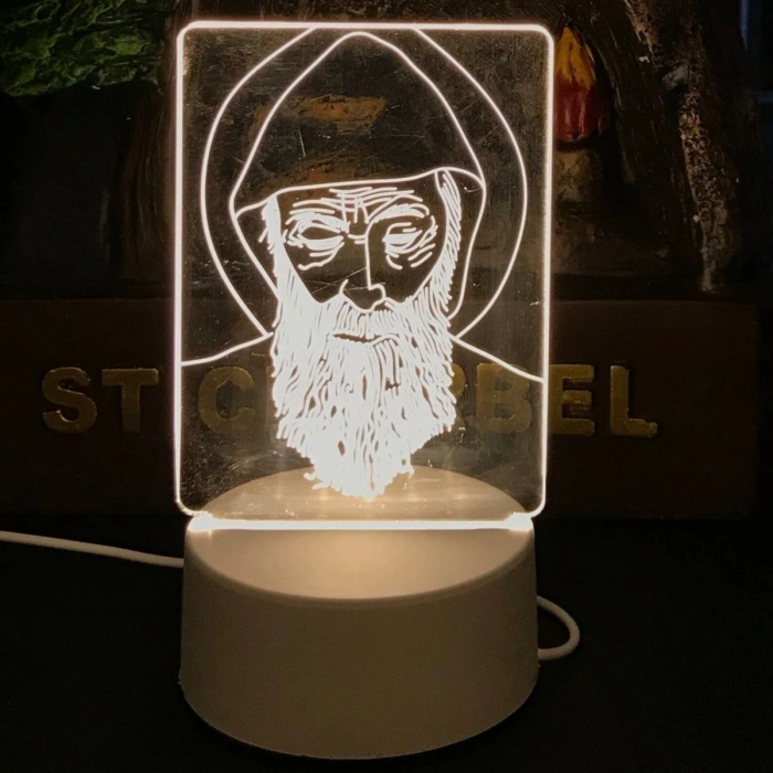 Durukar® USB Kablolu Işıklı Kendiliğinden Beyaz Kalemli-Silgili Kreatif 3D Görselleştirme LED Lambası