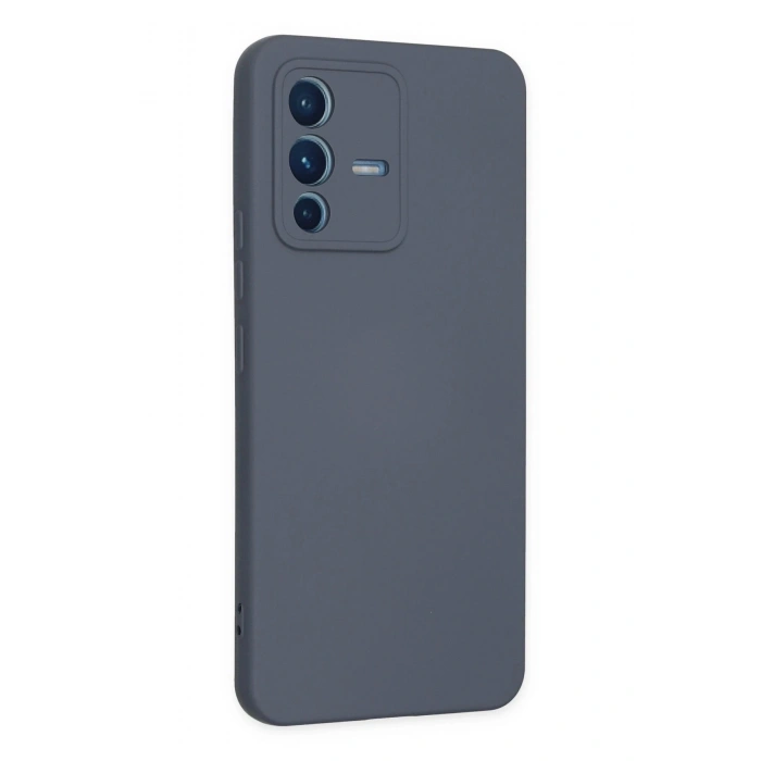 Durukar®  Vivo V23 5G Kılıf Nano içi Kadife Silikon - Gri