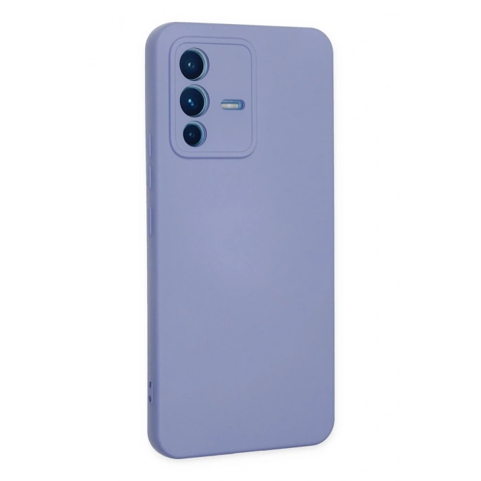 Durukar®  Vivo V23 5G Kılıf Nano içi Kadife Silikon - Lila