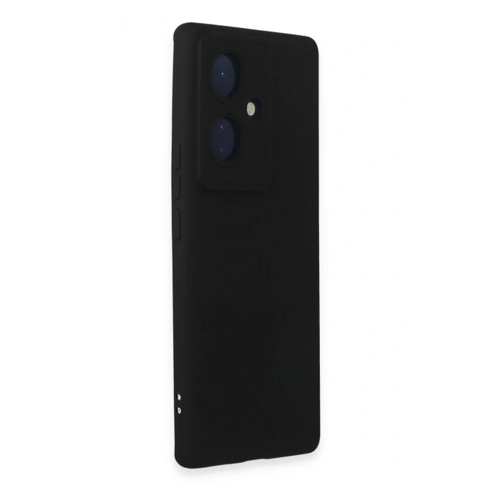 Durukar®  Vivo V29 Lite Kılıf Nano içi Kadife Silikon - Siyah
