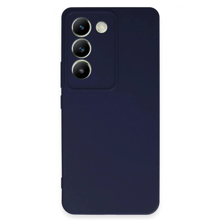 Durukar®  Vivo V30 Lite 4G Kılıf First Silikon - Lacivert