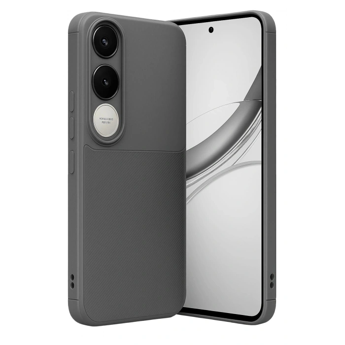 Durukar®  Vivo V50 Lite 4G Auto Focus Karbon Kapak - Gri