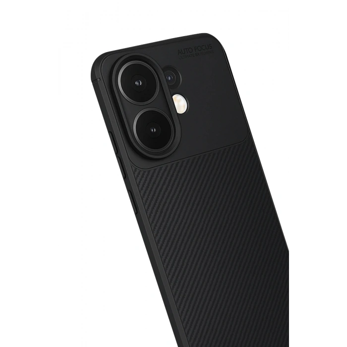 Durukar®  Vivo V60 5G Auto Focus Karbon Kapak - Siyah