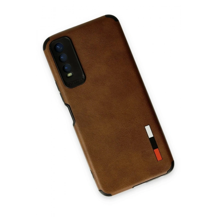 Durukar®  Vivo Y11S Kılıf Loop Deri Silikon - Kahverengi