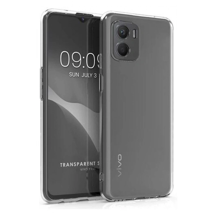 Durukar®  Vivo Y15S Kılıf Lüx Şeffaf Silikon
