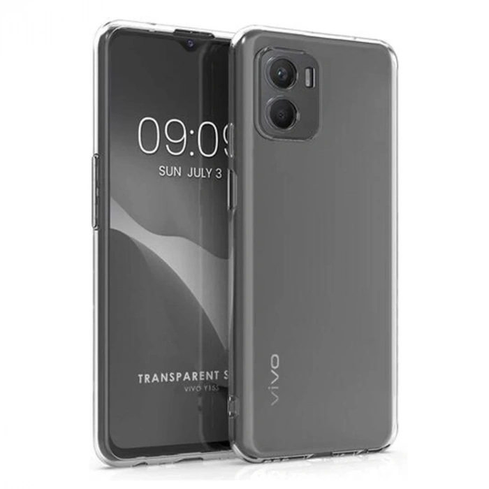 Durukar®  Vivo Y15S Kılıf Lüx Şeffaf Silikon