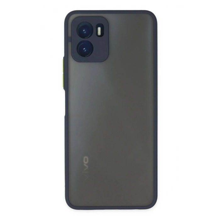 Durukar®  Vivo Y15S Kılıf Montreal Silikon Kapak - Lacivert