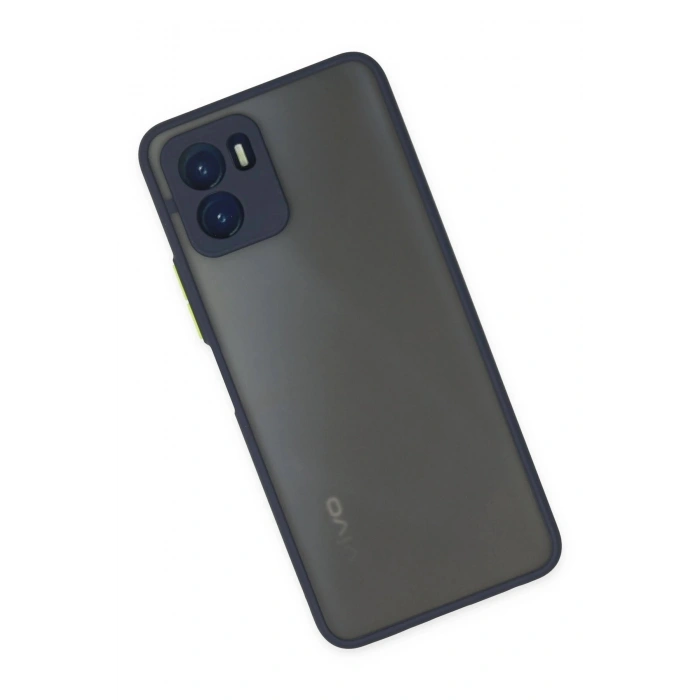 Durukar®  Vivo Y15S Kılıf Montreal Silikon Kapak - Lacivert