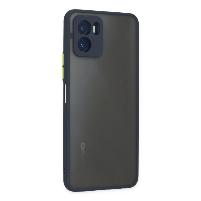 Durukar®  Vivo Y15S Kılıf Montreal Silikon Kapak - Lacivert