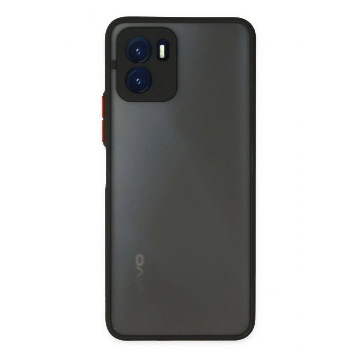 Durukar®  Vivo Y15S Kılıf Montreal Silikon Kapak - Siyah