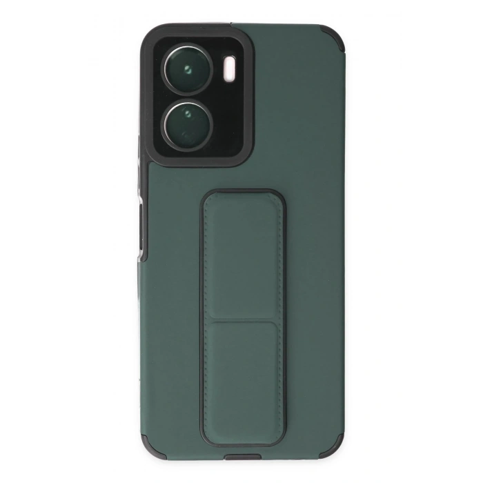 Durukar®  Vivo Y16 Kılıf Mega Standlı Silikon - Yeşil