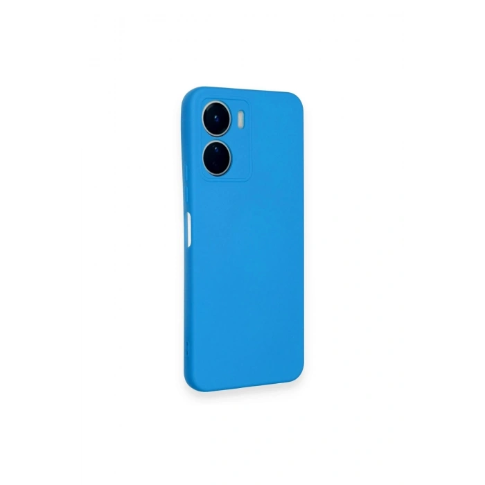 Durukar®  Vivo Y16 Kılıf Nano içi Kadife Silikon - Mavi