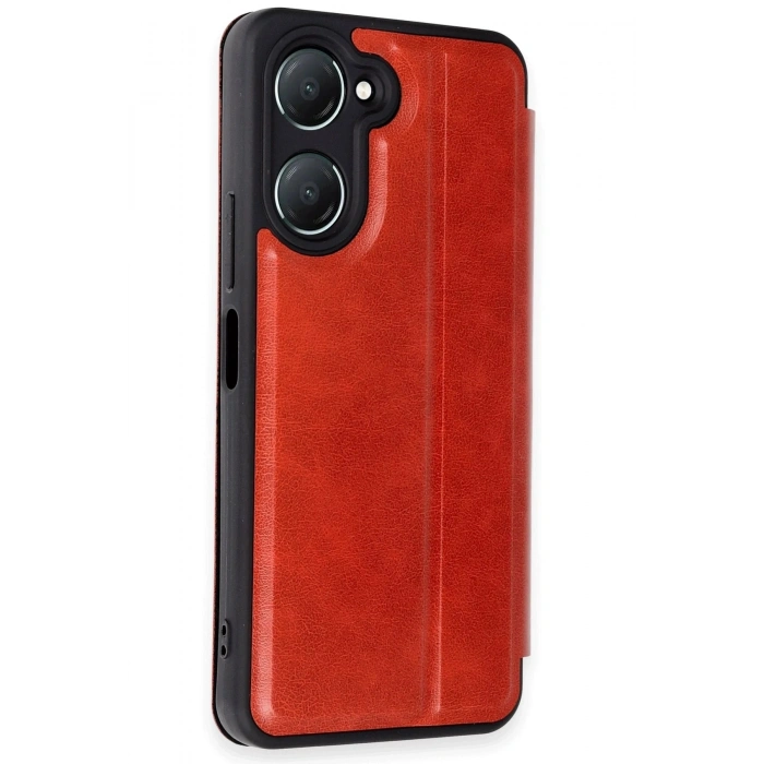 Durukar®  Vivo Y18 Kılıf Flip Cover - Kırmızı