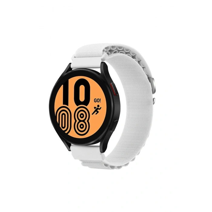 Durukar®  Watch 20mm KR410 Kumaş Kordon - Beyaz