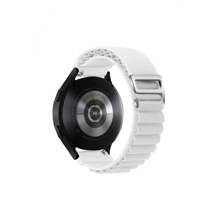 Durukar®  Watch 20mm KR410 Kumaş Kordon - Beyaz