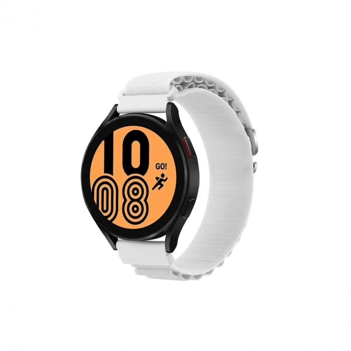 Durukar®  Watch 20mm KR410 Kumaş Kordon - Beyaz