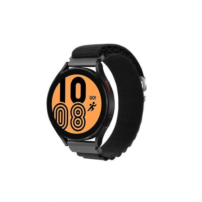 Durukar®  Watch 20mm KR410 Kumaş Kordon - Siyah