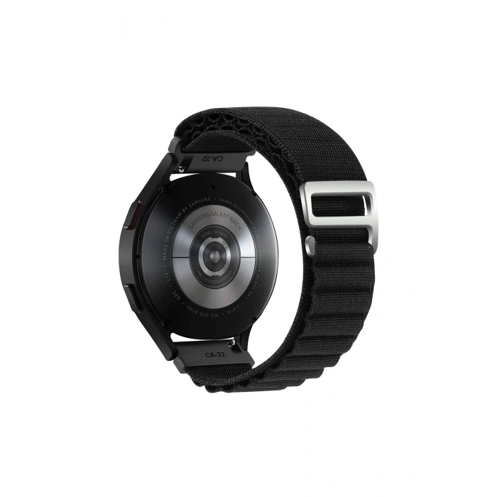 Durukar®  Watch 20mm KR410 Kumaş Kordon - Siyah