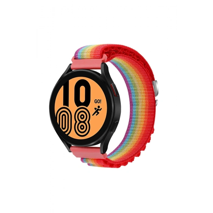 Durukar®  Watch 22mm KR410 Kumaş Kordon - Gökkuşağı 1