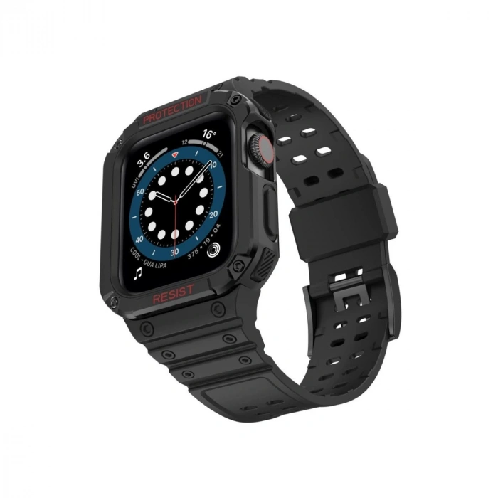Durukar®   Watch 42mm KR401 Silikon Kordon - Siyah
