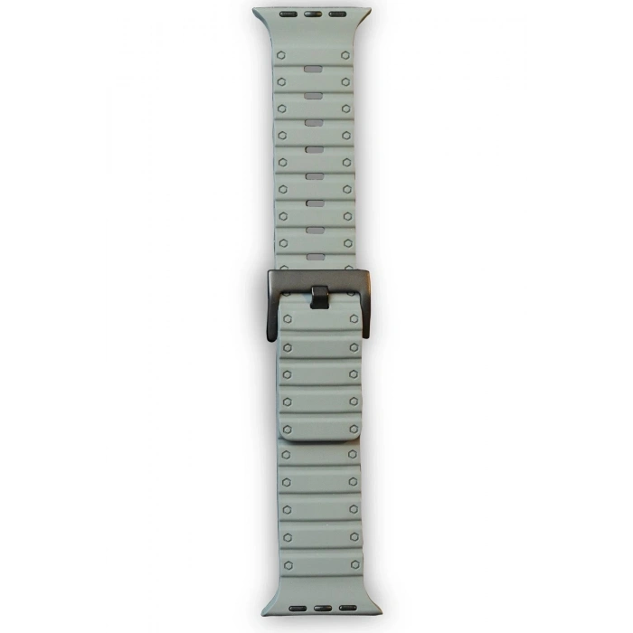 Durukar®   Watch 42mm Magnus Mıknatıslı Silikon Kordon - Gri