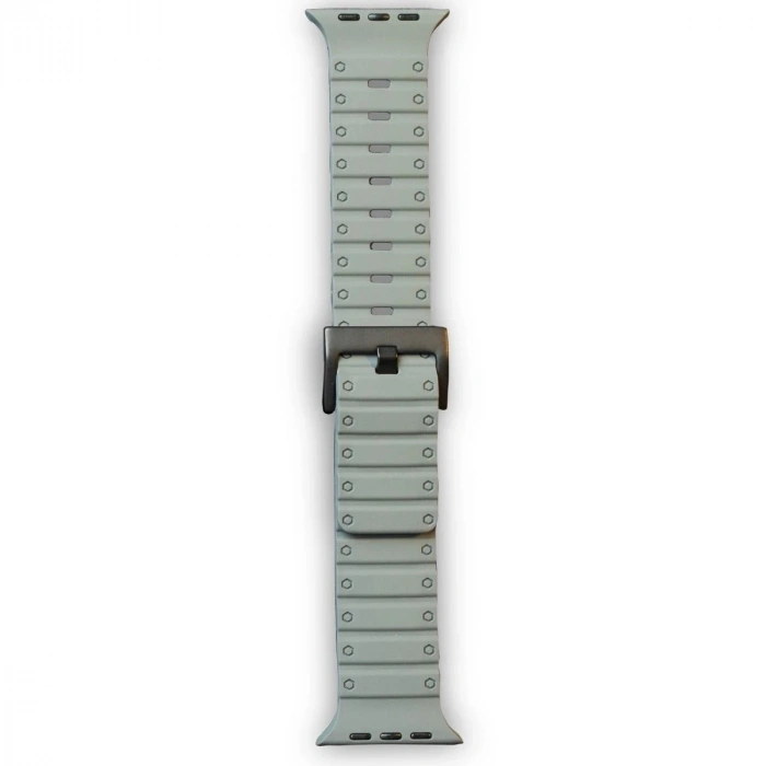 Durukar®   Watch 42mm Magnus Mıknatıslı Silikon Kordon - Gri