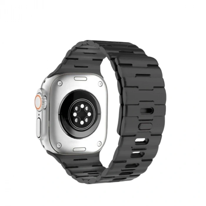 Durukar®   Watch Ultra 49mm Wowen Kordon - Siyah