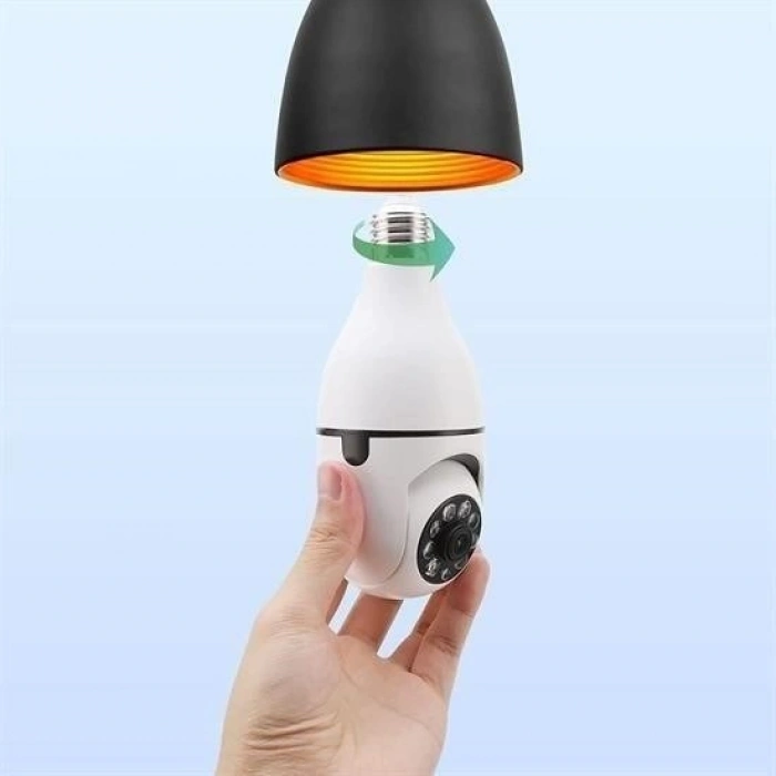 Durukar® WiFi 360 Panoramic Bulb Camera Night Vision Sound Smart Motion Sensor