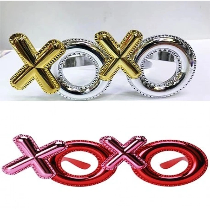 Durukar® Xoxo Parti Gözlüğü 2 Renk 2 Adet