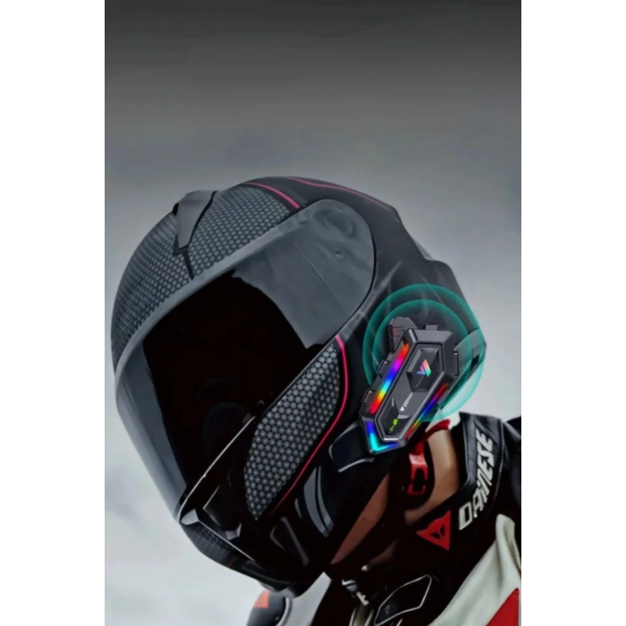 Durukar® Y20 Motorsikletler İçin Kablosuz Bluetooth Kulaklıklı – Suya Dayanıklı, Uzun Ömürlü Batarya, Gürültü Engelleme Özellikli Kask Kulaklığı