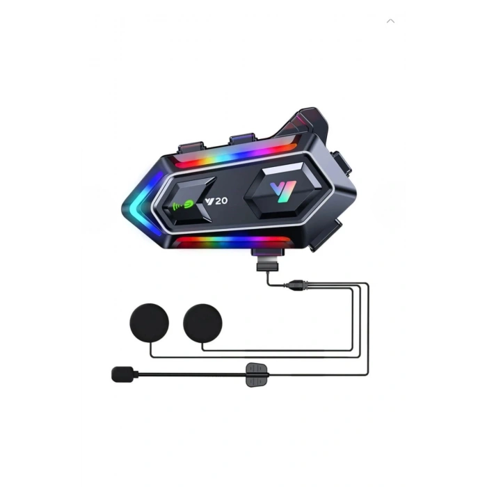 Durukar® Y20 Motorsikletler İçin Kablosuz Bluetooth Kulaklıklı – Suya Dayanıklı, Uzun Ömürlü Batarya, Gürültü Engelleme Özellikli Kask Kulaklığı