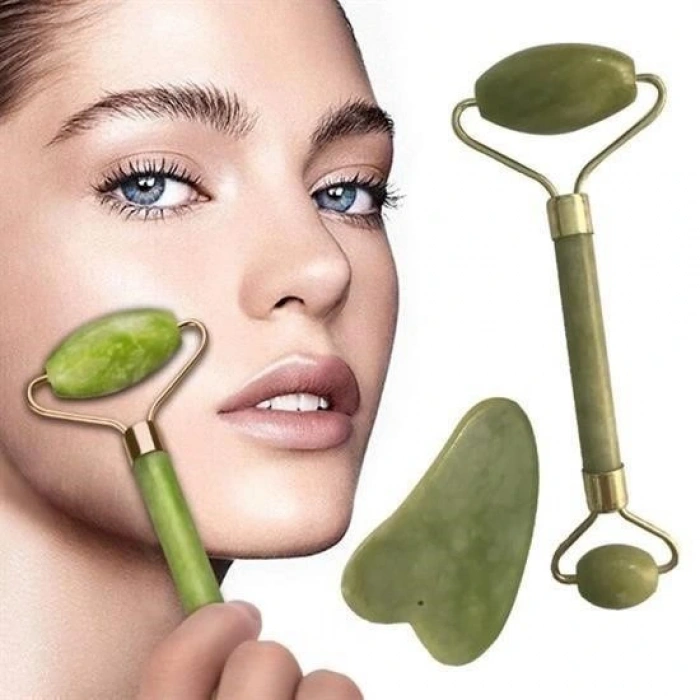 Durukar® Yeşim Taşı Çift Taraflı Cilt Masaj Aleti