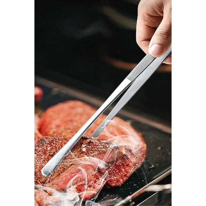 Durukar® Food Serving Tongs Air Fryer Master Chef Chef Tweezers Meat Frying Barbecue Tool 30 Cm