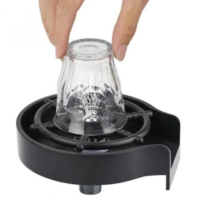 Durukar® High-Pressure Automatic Cup Washing Device Quick Cup Rinser for Kitchen Sinks