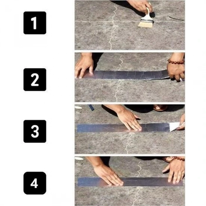 Durukar® Yüksek Sıcaklık Dayanan Su Geçirmez Çatı Boru Duvar Çatlak Onarıcı Yapışkan Bant Folyo 5 cm