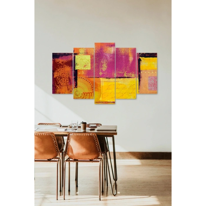 Düşündüren Hatıralar 5 Parçalı Mdf Tablo 60 x 100