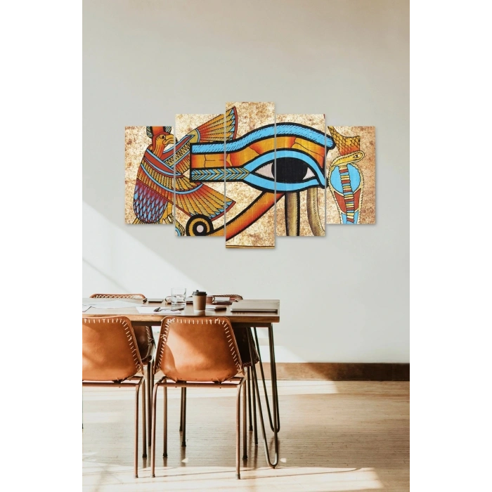 Düşündüren Manzara 5 Parçalı Mdf Tablo 60 x 100