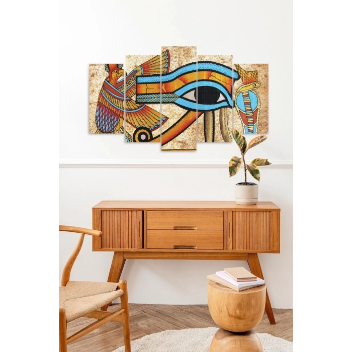 Düşündüren Manzara 5 Parçalı Mdf Tablo 60 x 100