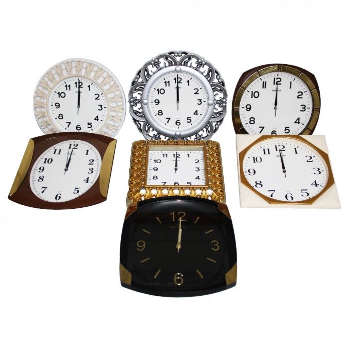 DÜZ DUVAR SAATİ KARIŞIK (5365)