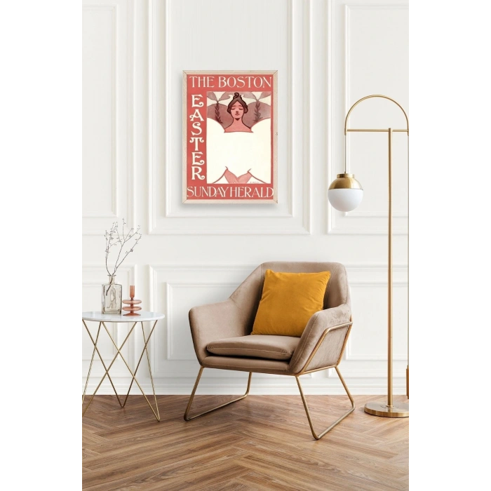 E. Reed Ahşap Çerçeveli Tablo 50 x 70